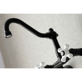 Vintage Two-Handle 2-Hole Wall Mount Kitchen Faucet