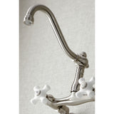 Vintage Two-Handle 2-Hole Wall Mount Kitchen Faucet