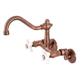 Vintage Two-Handle 2-Hole Wall Mount Kitchen Faucet