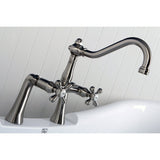 Restoration Two-Handle 2-Hole Deck Mount Clawfoot Tub Faucet