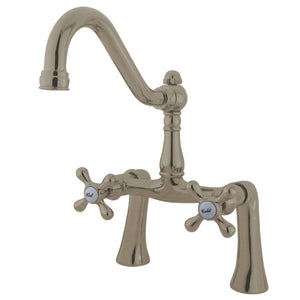 Restoration Two-Handle 2-Hole Deck Mount Clawfoot Tub Faucet