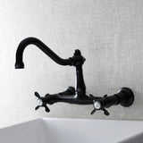 Essex Two-Handle 2-Hole Wall Mount Bathroom Faucet