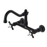 Essex Two-Handle 2-Hole Wall Mount Bathroom Faucet