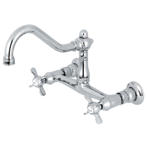 Essex Two-Handle 2-Hole Wall Mount Bathroom Faucet