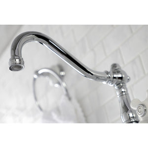 Vintage Two-Handle 2-Hole Wall Mount Bathroom Faucet