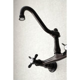 Essex Double-Handle 2-Hole Wall Mount Bathroom Faucet