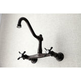 Essex Two-Handle 2-Hole Wall Mount Bathroom Faucet