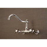 Essex Double-Handle 2-Hole Wall Mount Bathroom Faucet