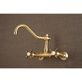 Essex Two-Handle 2-Hole Wall Mount Bathroom Faucet