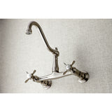 Essex Two-Handle 2-Hole Wall Mount Bathroom Faucet