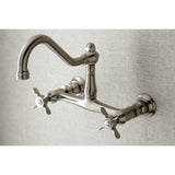 Essex Two-Handle 2-Hole Wall Mount Bathroom Faucet