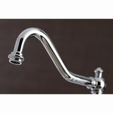 Restoration Two-Handle 4-Hole Deck Mount Bridge Kitchen Faucet with Side Sprayer