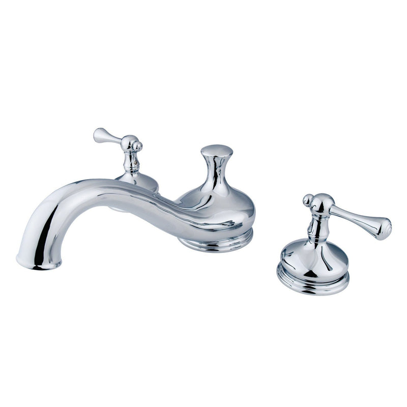 Vintage Two-Handle 3-Hole Deck Mount Roman Tub Faucet