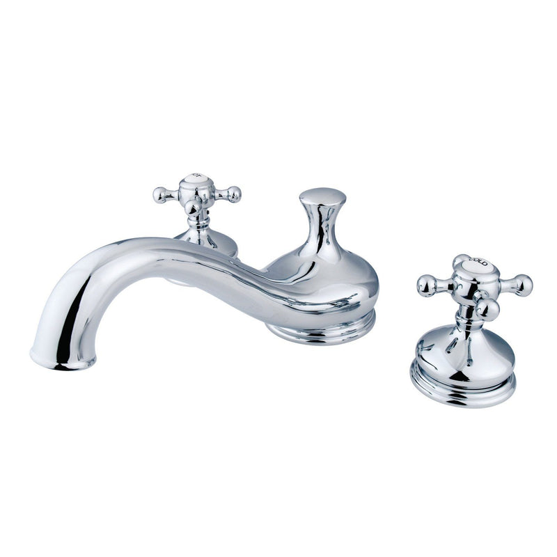 Vintage Two-Handle 3-Hole Deck Mount Roman Tub Faucet