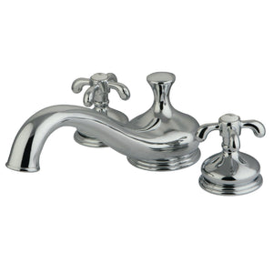 French Country Two-Handle 3-Hole Deck Mount Roman Tub Faucet