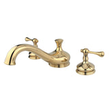 Vintage Two-Handle 3-Hole Deck Mount Roman Tub Faucet