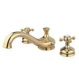 Vintage Two-Handle 3-Hole Deck Mount Roman Tub Faucet