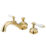 Heritage Two-Handle 3-Hole Deck Mount Roman Tub Faucet