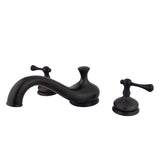 Vintage Two-Handle 3-Hole Deck Mount Roman Tub Faucet