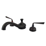 Silver Sage Two-Handle 3-Hole Deck Mount Roman Tub Faucet