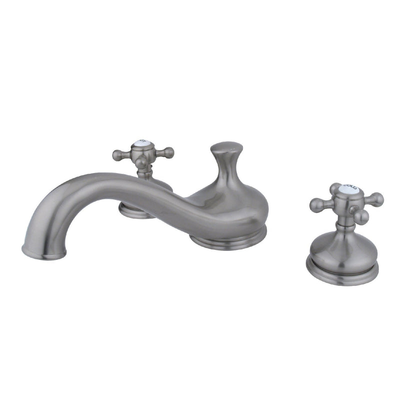 Vintage Two-Handle 3-Hole Deck Mount Roman Tub Faucet