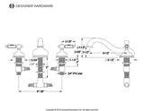 Georgian Two-Handle 3-Hole Deck Mount Roman Tub Faucet