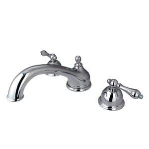 Vintage Two-Handle 3-Hole Deck Mount Roman Tub Faucet