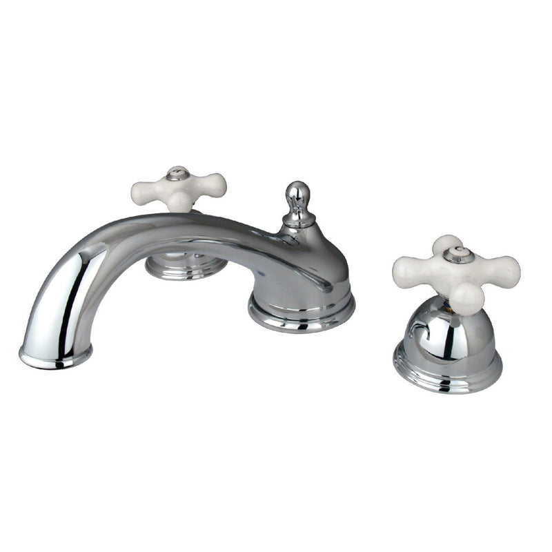 Vintage Two-Handle 3-Hole Deck Mount Roman Tub Faucet