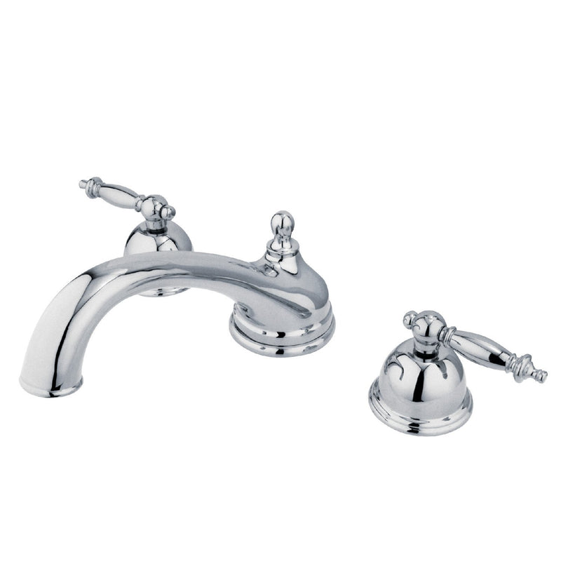 Vintage Two-Handle 3-Hole Deck Mount Roman Tub Faucet