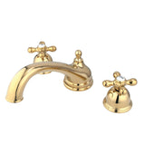 Vintage Two-Handle 3-Hole Deck Mount Roman Tub Faucet