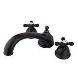 Vintage Two-Handle 3-Hole Deck Mount Roman Tub Faucet