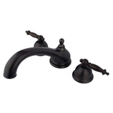 Vintage Two-Handle 3-Hole Deck Mount Roman Tub Faucet