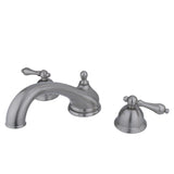 Vintage Two-Handle 3-Hole Deck Mount Roman Tub Faucet