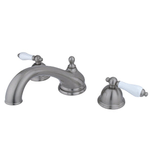 Vintage Two-Handle 3-Hole Deck Mount Roman Tub Faucet