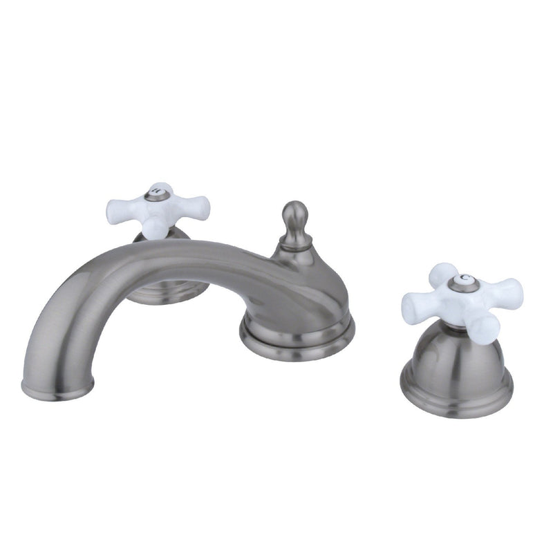 Vintage Two-Handle 3-Hole Deck Mount Roman Tub Faucet