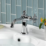 Fuller One-Handle 1-Hole Bathroom Faucet with Push Pop-Up Drain