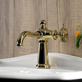 Fuller One-Handle 1-Hole Bathroom Faucet with Push Pop-Up Drain