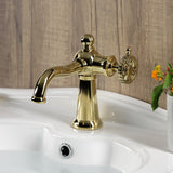 Fuller One-Handle 1-Hole Bathroom Faucet with Push Pop-Up Drain