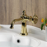 Belknap One-Handle 1-Hole Bathroom Faucet with Push Pop-Up Drain