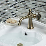 Fuller One-Handle 1-Hole Bathroom Faucet with Push Pop-Up Drain
