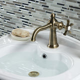 Hamilton One-Handle 1-Hole Bathroom Faucet with Push Pop-Up Drain