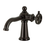 Fuller One-Handle 1-Hole Bathroom Faucet with Push Pop-Up Drain