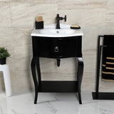 Hamilton One-Handle 1-Hole Bathroom Faucet with Push Pop-Up Drain