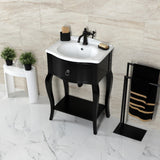 Hamilton One-Handle 1-Hole Bathroom Faucet with Push Pop-Up Drain