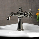 Fuller One-Handle 1-Hole Bathroom Faucet with Push Pop-Up Drain