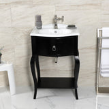 Hamilton One-Handle 1-Hole Bathroom Faucet with Push Pop-Up Drain