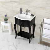 Hamilton One-Handle 1-Hole Bathroom Faucet with Push Pop-Up Drain