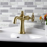 Fuller One-Handle 1-Hole Bathroom Faucet with Push Pop-Up Drain