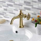 Fuller One-Handle 1-Hole Bathroom Faucet with Push Pop-Up Drain
