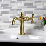 Hamilton Single-Handle 1-Hole Deck Mount Bathroom Faucet with Push Pop-Up